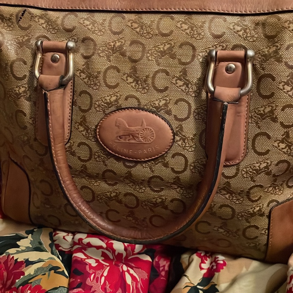 Celine Vintage Sulky Monogram Coated Fabric Boston - Picture 4 of 17